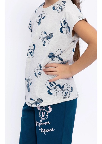 Minnie Mouse Kız Çocuk Kapri Takım