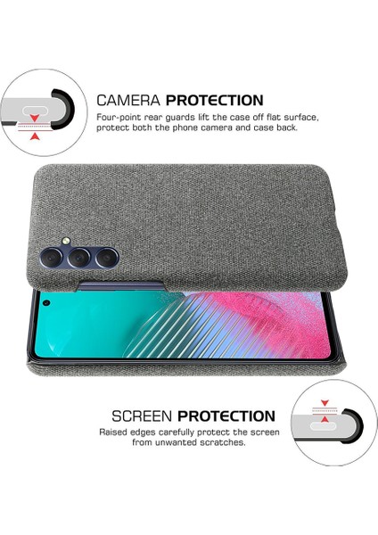 Samsung Galaxy A15 5g Slim-Fit Kumaş+Pc Akıllı Telefon Kılıfı (Yurt Dışından) modelleri
