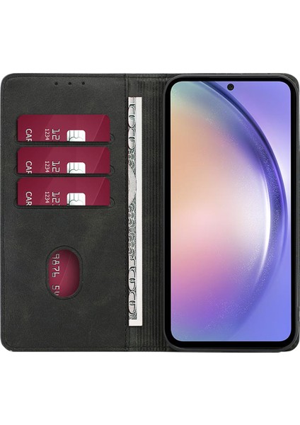Samsung Galaxy A05S 4g Pu Deri+Tpu Buzağı Doku Stand Telefon Kılıfı (Yurt Dışından)