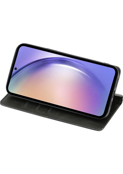 Samsung Galaxy A05S 4g Pu Deri+Tpu Buzağı Doku Stand Telefon Kılıfı (Yurt Dışından)