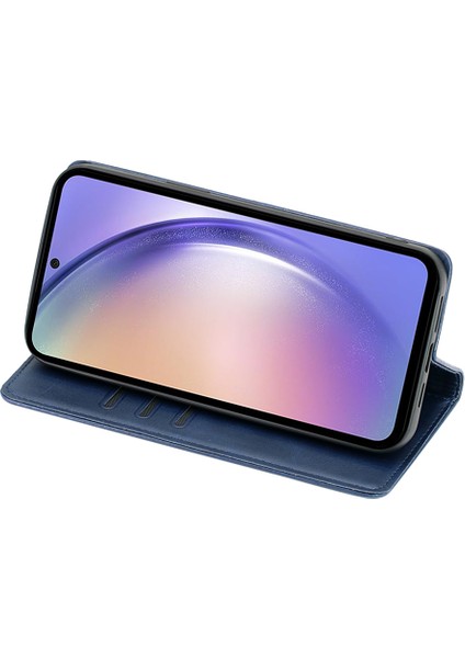 Samsung Galaxy A05S 4g Pu Deri+Tpu Buzağı Doku Stand Telefon Kılıfı (Yurt Dışından)