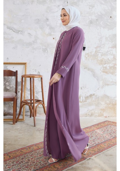 Lara Büyük Beden Abiye - Leylak fiyatları