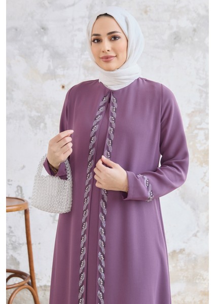 Lara Büyük Beden Abiye - Leylak modelleri