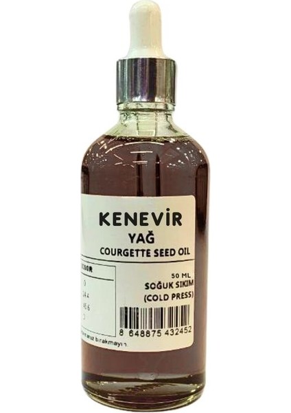 Kenevir Tohumu Yağı -50 ml Özel Kutuda