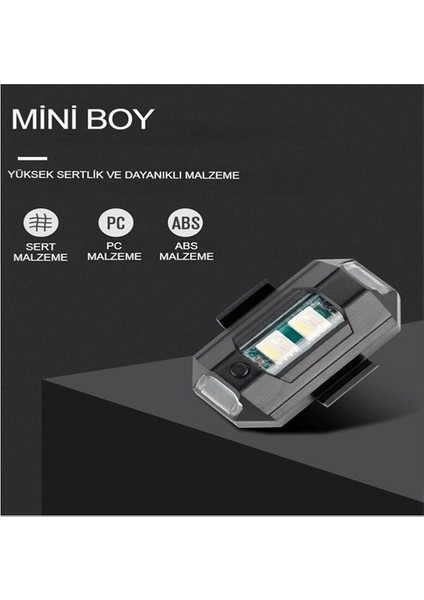 Mini Kablosuz Çakar Lamba Kablosuz 7 Renk Çakarlı Lamba LED Araba Motosiklet Bisiklet Drone fiyatları