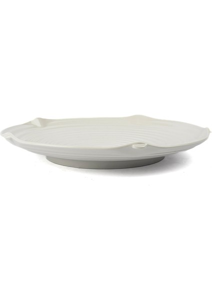 Beyaz Porselen Servis Tabağı 31X5CM