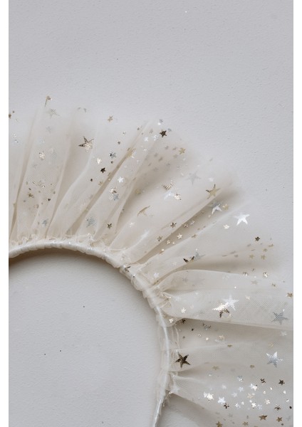 Beyaz Parlak Tül Taç modelleri