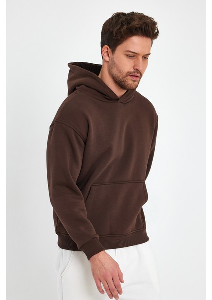 Kahverengi Hoodie, Oversize Sweatshirt, Erkek Hoodie modelleri