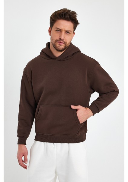 Kahverengi Hoodie, Oversize Sweatshirt, Erkek Hoodie fırsatları