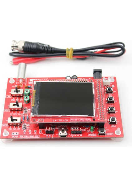 Sarı Tarzı Tamamen Montajlı Dijital Osiloskop LCD Ekran Timsah Probu Testi Klip Akrilik Kılıf Dıy Açık Kaynak DSO138 Osiloskop (Yurt Dışından)