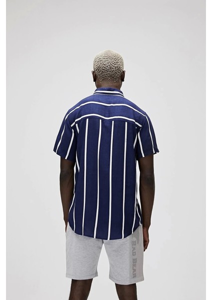 Sergio Erkek Gomlek - Lacivert Cizg fırsatları