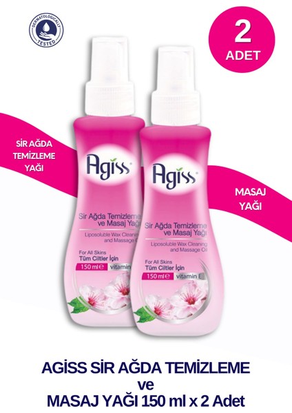 s Tüm Ciltler Sir Ağda Temizleme ve Masaj Yağı 150 ml 2 Adet 2200003146110