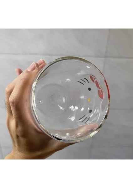 Hello Kitty Çift Cidarlı Cam Kupa indirimleri