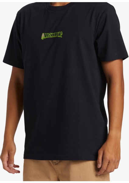 Island Sunrıse Moe Erkek Siyah Tshirt AQYZT09543-10010