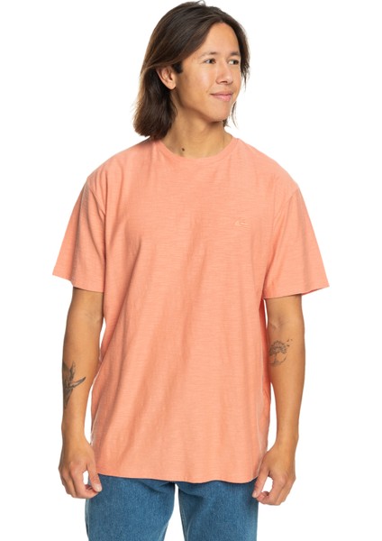 Slub Roundneck Erkek Kahverengi Tshirt EQYKT04337-MJR0