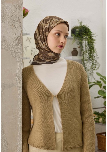 Elora Desen Pamuk Ipek Eşarp Camel fiyatları