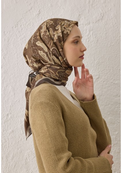 Elora Desen Pamuk Ipek Eşarp Camel fırsatları