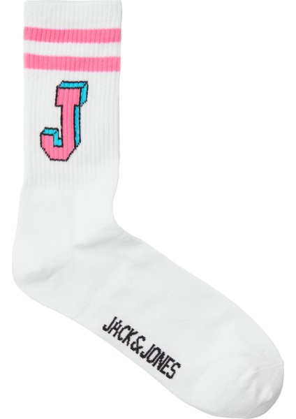 Jacsıngle J Tennıs Sock 7 Pack Erkek Beyaz Çorap 12252654-01