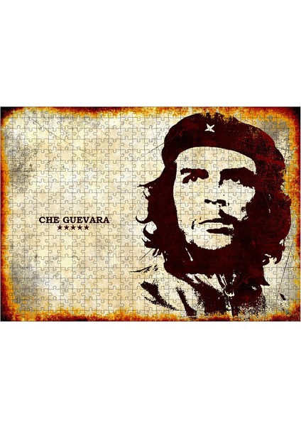 Ahşap Mdf Puzzle Yapboz Che Guevara Tablosu 500 Parça 50*70 cm