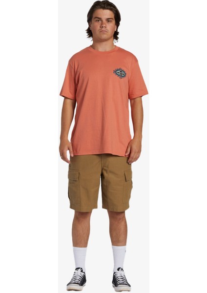 Bıllabong Crayon Wave Tees Erkek Turuncu Tshirt ABYZT02255-31555
