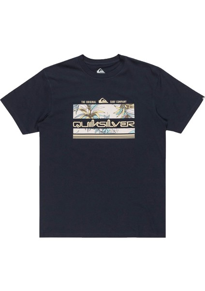 Tropıcal Raınbow Ss Erkek Lacivert Tshirt EQYZT07679-12818