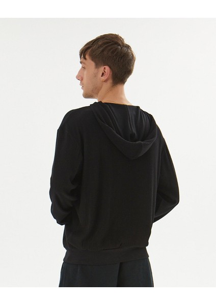 Siyah Erkek Fitilli Kapşonlu Hoodie fiyatları