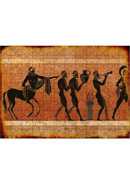 Ahşap Mdf Puzzle Yapboz Mitolojik Resim 120 Parça 25*35 cm