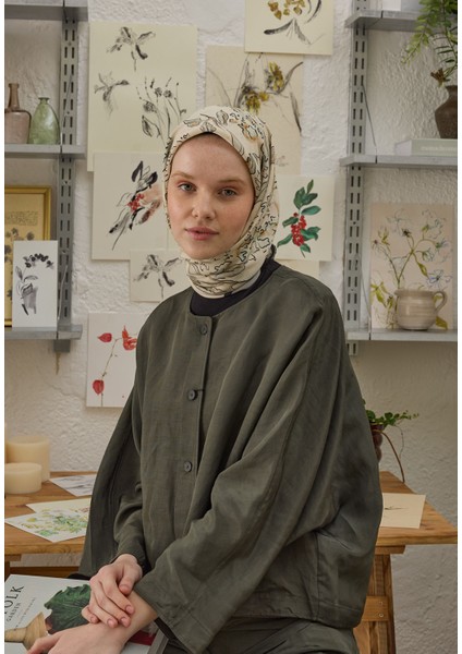 Elora Desen Pamuk Ipek Eşarp Adaçayı fiyatları