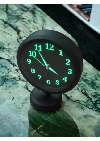 Fosforlu Gece Görünen Parlayan Siyah Metal Ofis Salon Otel Masa Saati B2 fiyatları