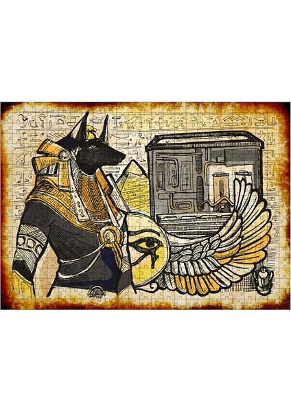 Ahşap Mdf Puzzle Yapboz Anubis Ra 500 Parça 50*70 cm