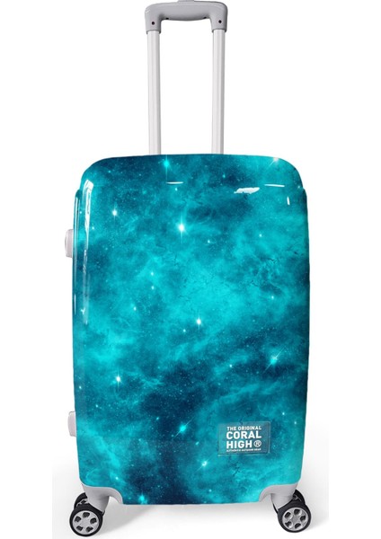 Renkli Desenli Pc Orta Boy Valiz (60CM) 16832