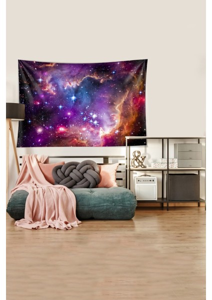 Uzay Toz Bulutu Leke Tutmaz Kadife Dokulu Kumaş Duvar Örtüsü Duvar Halısı Tapestry modelleri