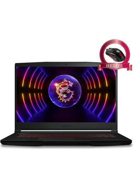 Msı Thın GF63 12VE-082XTRM1 Intel Core I5 12450H 32GB 512GB SSD RTX4050 Windows 10 Pro 15.6" Fhd 144Hz Taşınabilir Bilgisayar