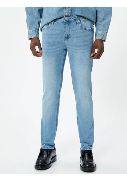 Erkek Jean Pantolon Açık Indigo 4SAM40025ND Brad Jeans