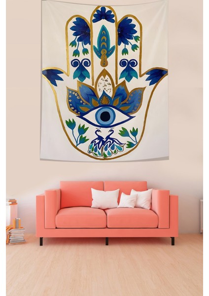 Fatma Ana Eli Leke Tutmaz Kumaş Duvar Örtüsü Duvar Halısı Tapestry