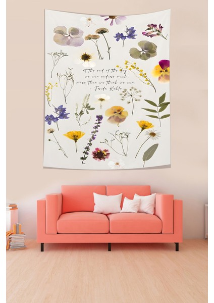 Floral Desen Leke Tutmaz Kumaş Duvar Örtüsü Duvar Halısı Tapestry modelleri