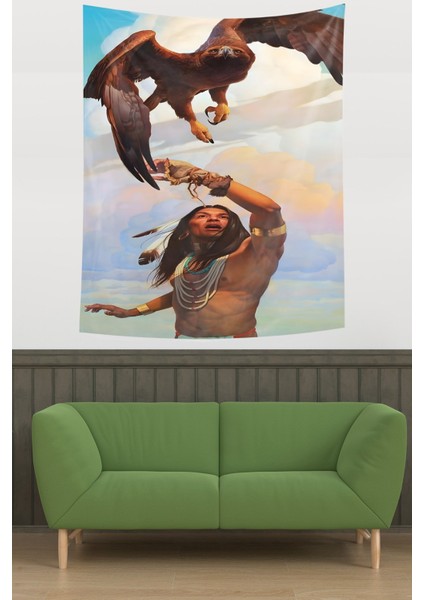 Kızıldereli ve Kartal Leke Tutmaz Kumaş Duvar Örtüsü Duvar Halısı Tapestry modelleri