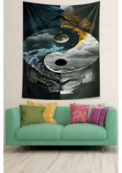 Hava Su Dengesi Leke Tutmaz Kumaş Duvar Örtüsü Duvar Halısı Tapestry modelleri