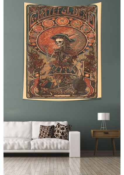 Grateful Dead Leke Tutmaz Kumaş Duvar Örtüsü Duvar Halısı Tapestry fiyatları