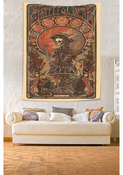 Grateful Dead Leke Tutmaz Kumaş Duvar Örtüsü Duvar Halısı Tapestry modelleri