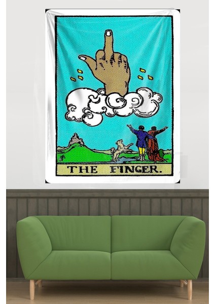 The Finger Tarot Hareket Leke Tutmaz Kadife Dokulu Kumaş Duvar Örtüsü Duvar Halısı Tapestry fiyatları