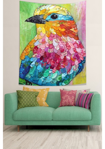 Vintage Desen Çiçekli Minimalist Kız Leke Tutmaz Kumaş Duvar Örtüsü Duvar Halısı Tapestry fiyatları