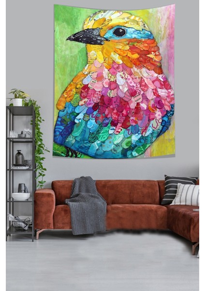 Vintage Desen Çiçekli Minimalist Kız Leke Tutmaz Kumaş Duvar Örtüsü Duvar Halısı Tapestry modelleri