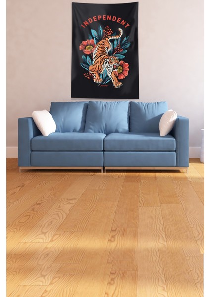 Siyah Independent Leopar Leke Tutmaz Kadife Kumaş Duvar Örtüsü Duvar Halısı Tapestry fiyatları