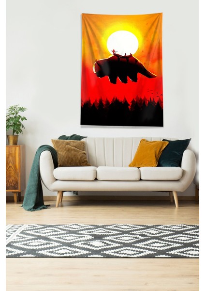 Çok Renkli Appa Desenli Leke Tutmaz Kadife Kumaş Duvar Örtüsü Duvar Halısı Tapestry fiyatları