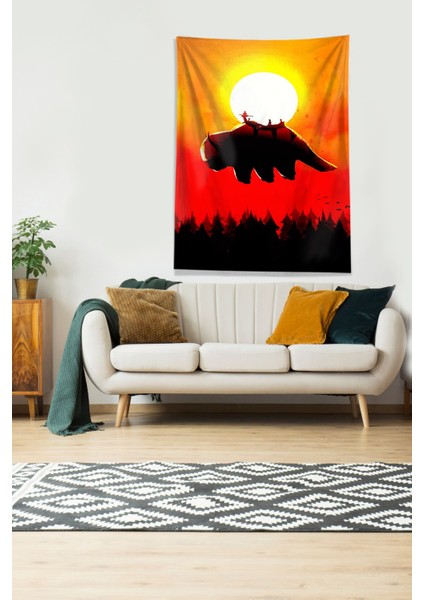 Çok Renkli Appa Desenli Leke Tutmaz Kadife Kumaş Duvar Örtüsü Duvar Halısı Tapestry modelleri