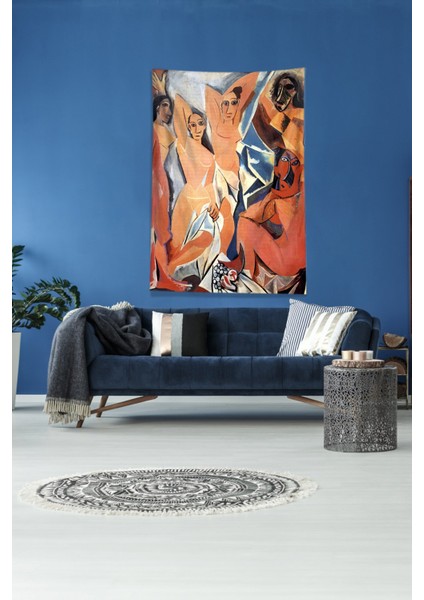 Multirenk Aynanın Karşısındaki Yansıma Leke Tutmaz Kadife Kumaş Duvar Örtüsü Duvar Halısı Tapestry modelleri