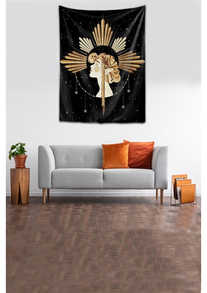 Yıkanabilir Leke Tutmaz Mikropetek Kumaş Helen Siyah Duvar Örtüsü Duvar Halısı Tapestry modelleri