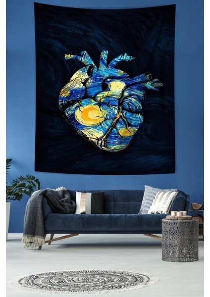Kalpteki Gökyüzü Leke Tutmaz Kumaş Duvar Örtüsü Duvar Halısı Tapestry fiyatları