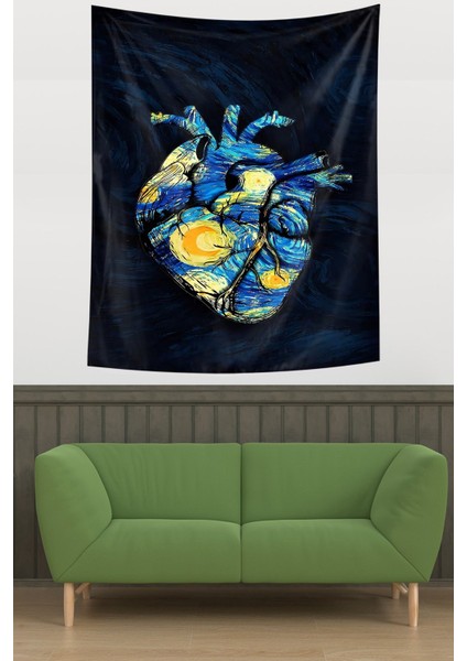 Kalpteki Gökyüzü Leke Tutmaz Kumaş Duvar Örtüsü Duvar Halısı Tapestry modelleri